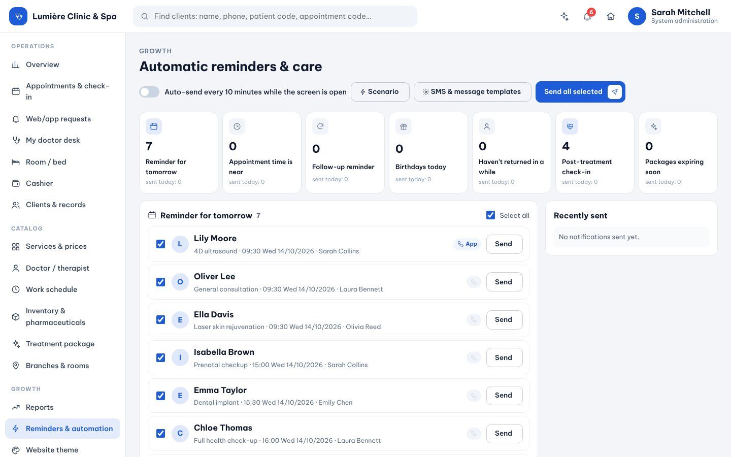 Reminders & automation