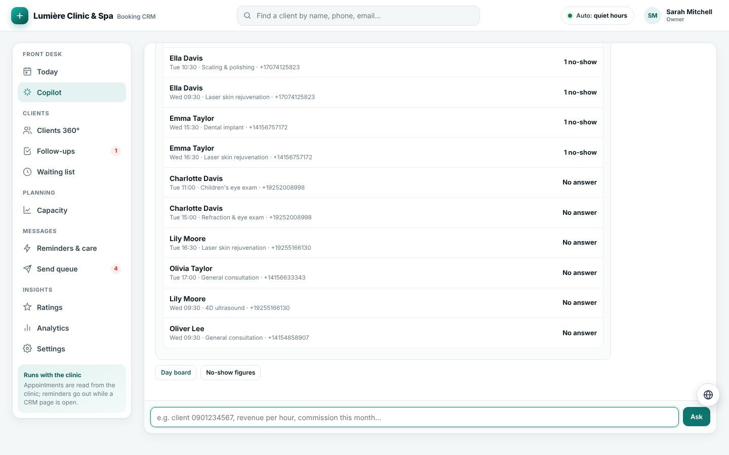 Ask the CRM in plain words