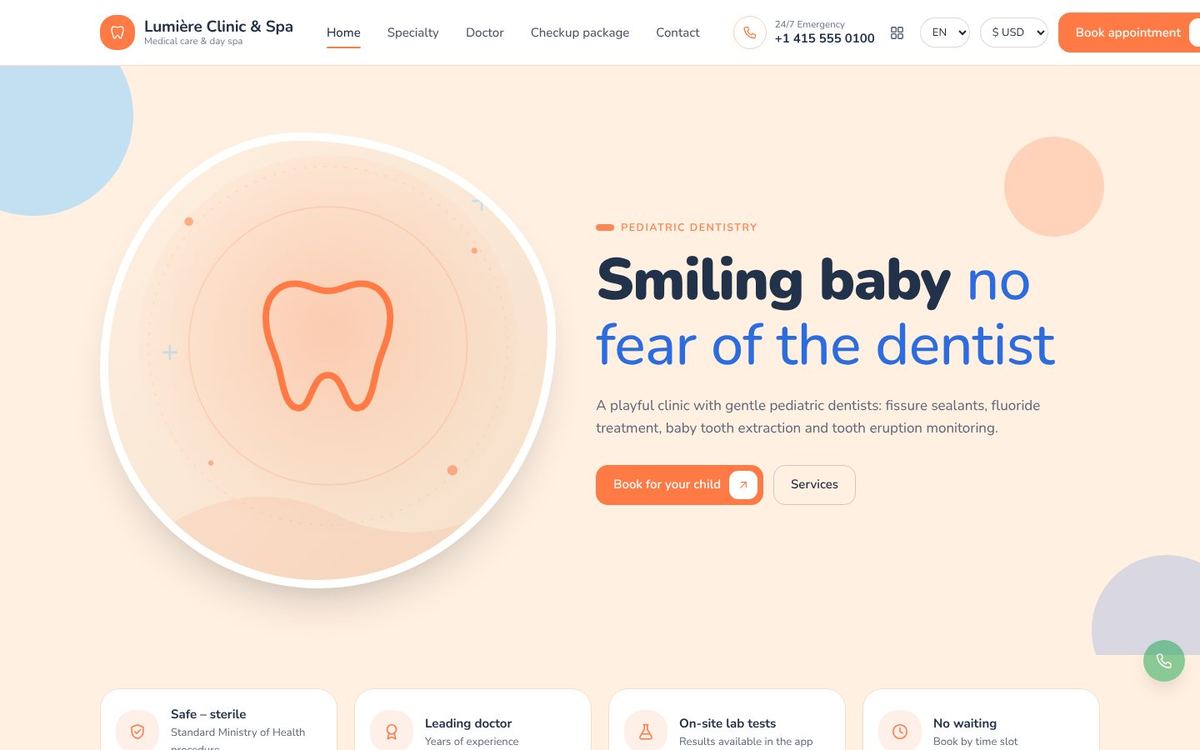 Pediatric dentistry theme