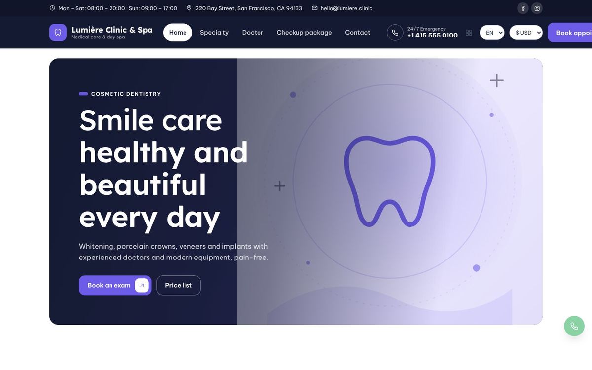 Dental · Smile theme