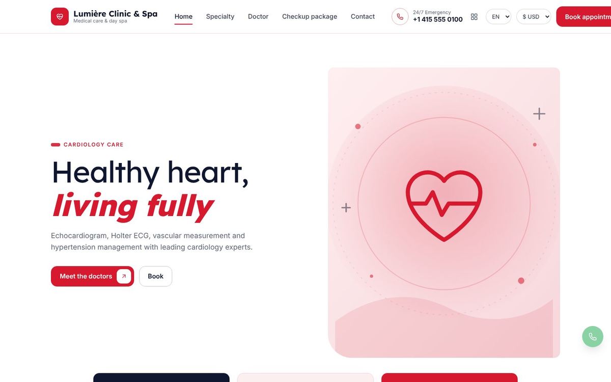 Cardiology · Heart theme