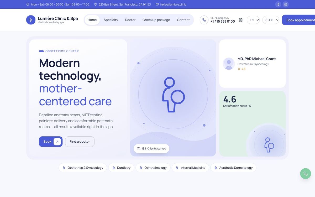 Obstetrics · Pastel theme