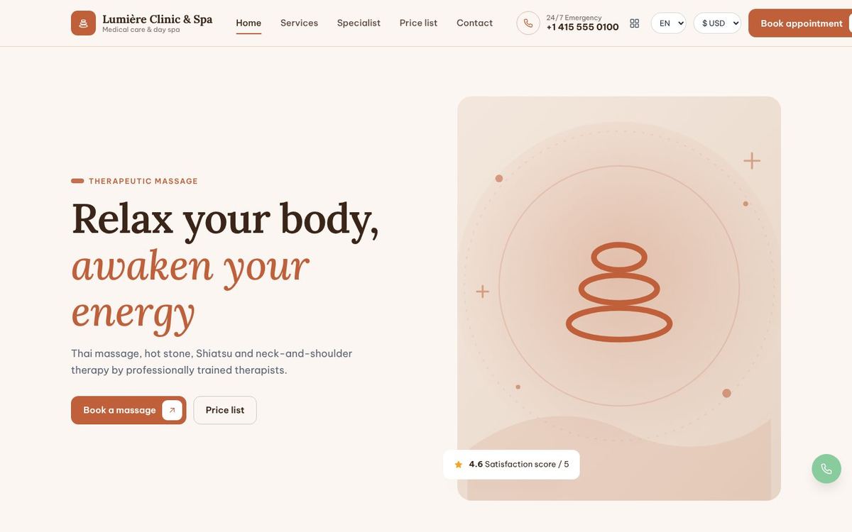 Massage · Thai theme