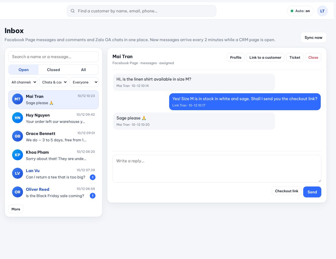 Facebook and Zalo in one place