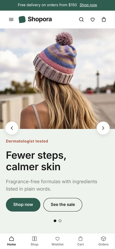Skincare on a phone
