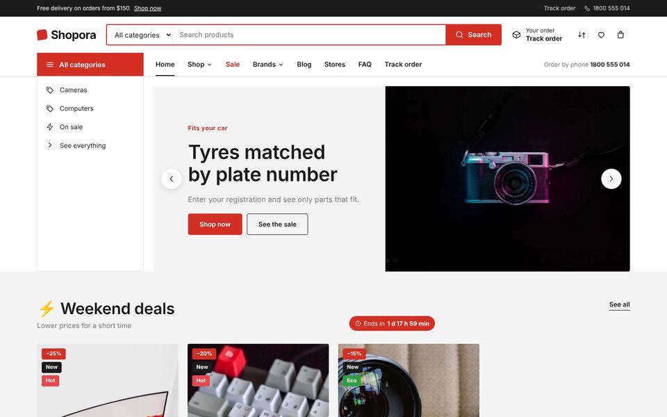 Auto parts theme