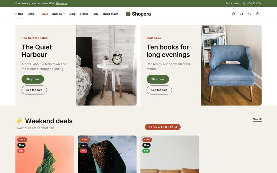 Bookshop theme